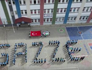 Aşkale’de ortaokul öğrencilerinden Gazze’ye duygusal destek…