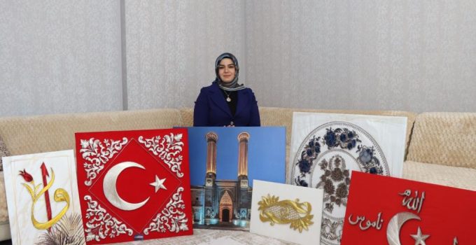 Filografi ve erhamın buluştuğu tablolar dikkat çekiyor…