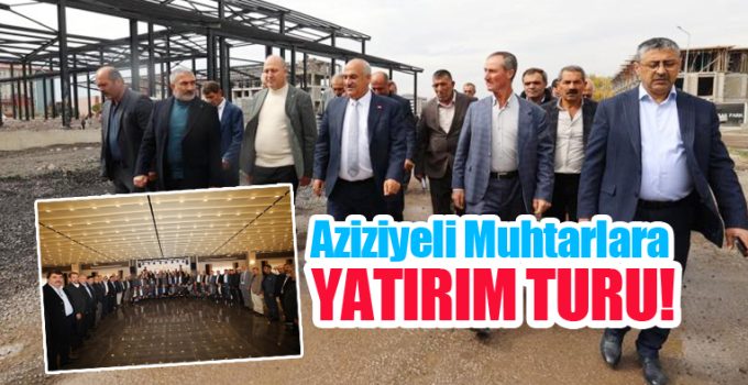Aziziyeli muhtarlara yatırım turu…
