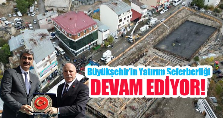 Büyükşehir’in yatırım seferberliği devam ediyor…