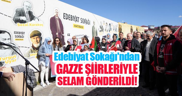 Edebiyat Sokağı’ndan Gazze şiirleriyle selam gönderildi…