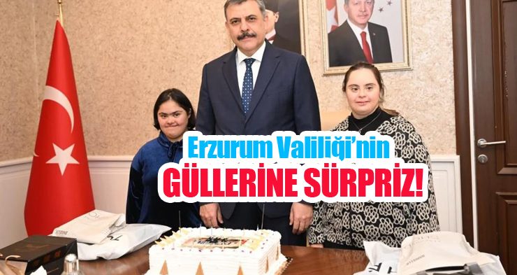 Erzurum Valiliği’nin güllerine sürpriz…