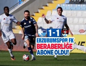 Erzurumspor FK beraberliğe abone oldu!..