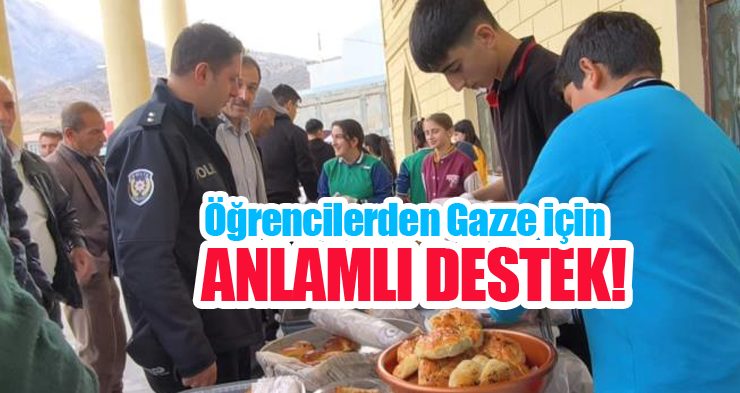 Öğrencilerden Gazze için anlamlı destek!..