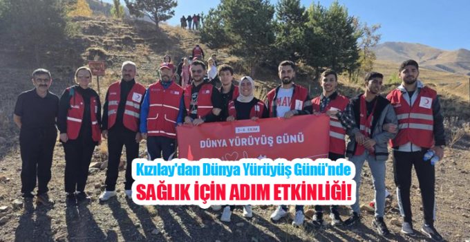 Kızılay’dan Dünya Yürüyüş Günü’nde sağlık için adım etkinliği..