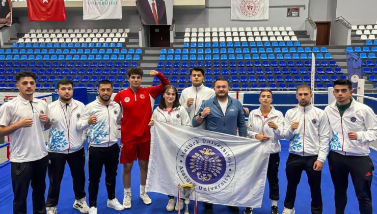 Atatürk Üniversitesi boks takımı, Türkiye şampiyonasından madalyalarla döndü!
