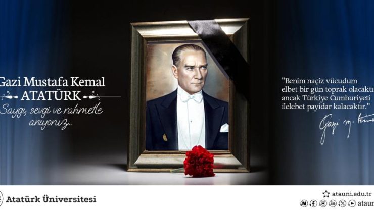 Rektör Hacımüftüoğlu’nun 10 Kasım Atatürk’ü anma günü mesajı…