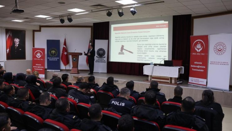 “Ailemle Güvendeyim” projesi kapsamında polis adaylarına eğitim verildi