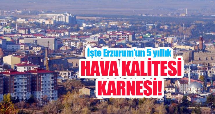 İşte Erzurum’un 5 yıllık hava kalitesi karnesi…