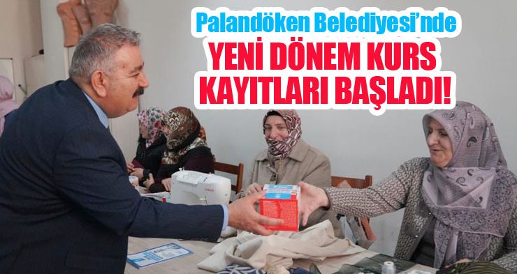Palandöken Belediyesi’nde yeni dönem kurs kayıtları başladı…
