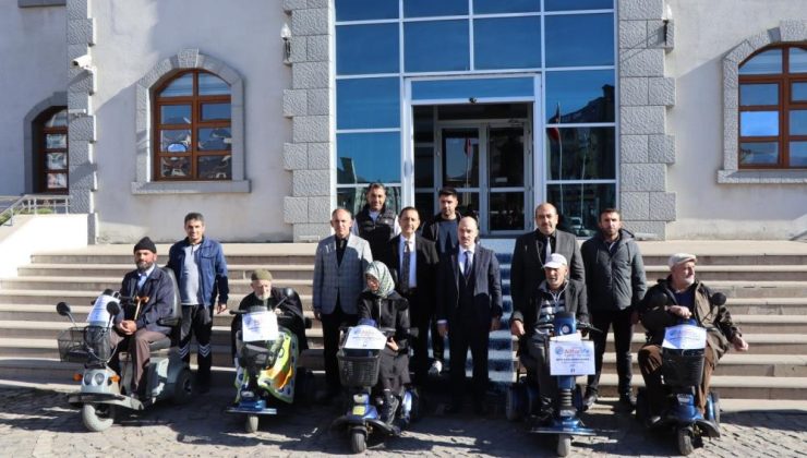 Akülü araçlarına kavuştular…