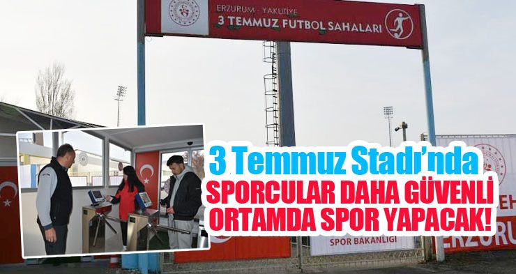 3 Temmuz Stadı’nda sporcular daha güvenli ortamda spor yapacak…