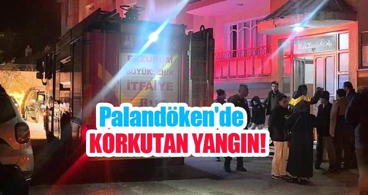 Palandöken’de korkutan yangın!