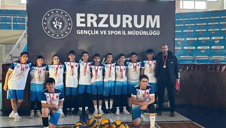 Voleybolda Erzurum Şampiyonu Oltu Cumhuriyet Ortaokulu…