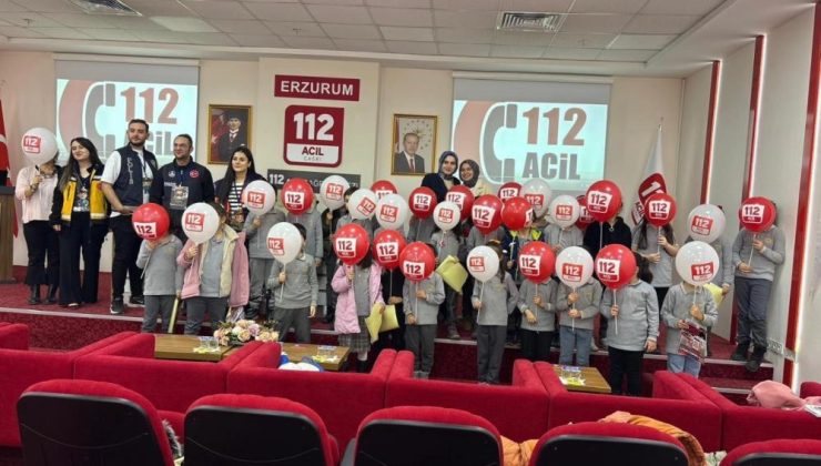 Çocuklara 112 farkındalığı gezisi!
