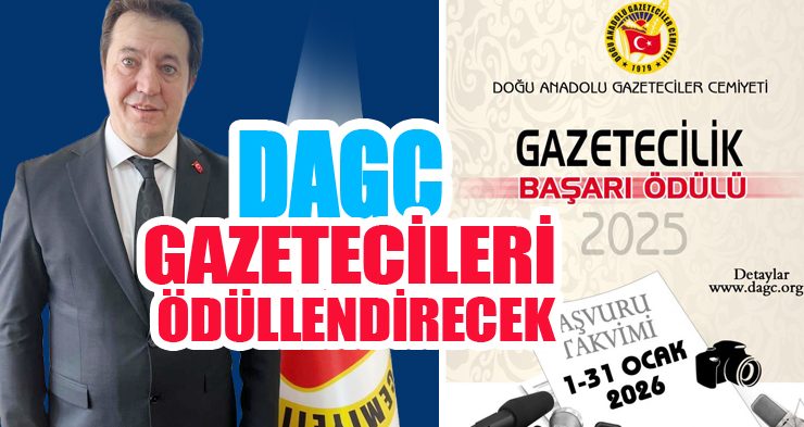 DAGC gazetecileri ödüllendirecek!