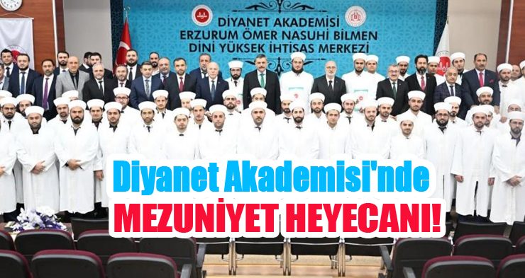 Diyanet Akademisi’nde mezuniyet heyecanı