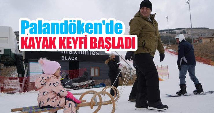Palandöken’de kayak keyfi başladı!