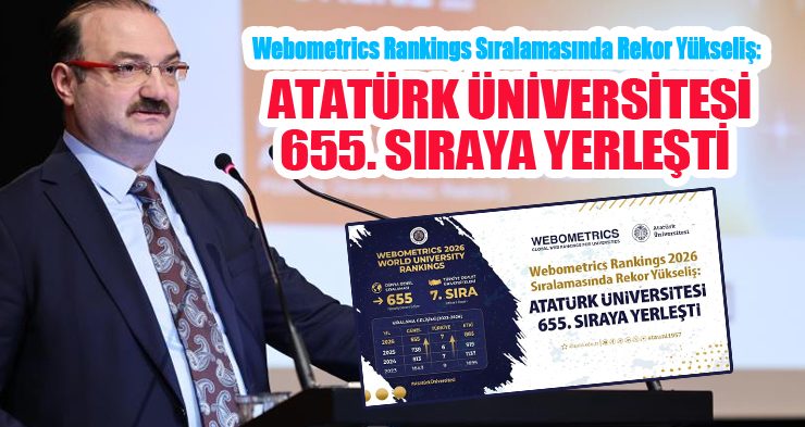 Webometrics rankings sıralamasında rekor yükseliş: Atatürk Üniversitesi 655. sıraya yerleşti…