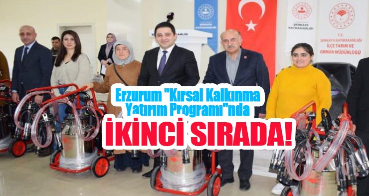 Erzurum “Kırsal Kalkınma Yatırım Programı”nda ikinci sırada…