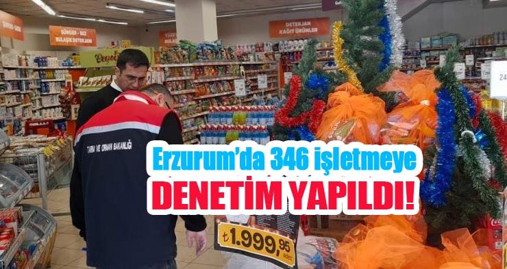 Erzurum’da 346 işletmeye denetim..