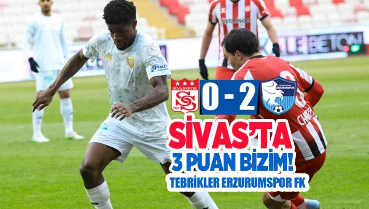 Erzurumspor FK ligin ikinci yarısına Sivasspor galibiyeti ile başladı.