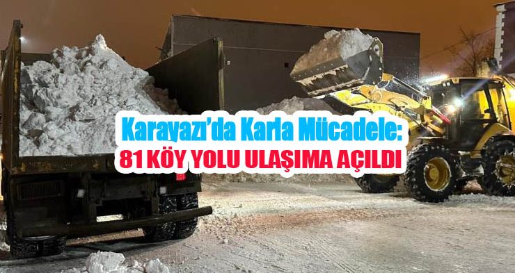 Karayazı’da karla mücadele: 81 köy yolu ulaşıma açıldı…