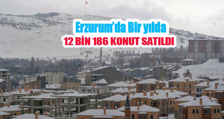 Erzurum’da bir yılda 12 bin 186 konut satıldı!