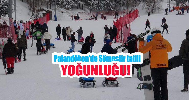 Palandöken’de sömestir tatili yoğunluğu!