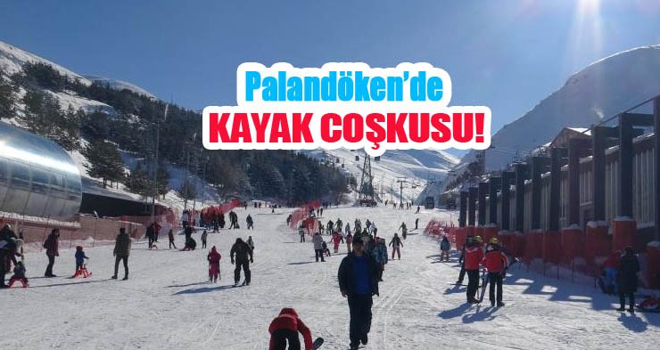 Palandöken’de kayak coşkusu..