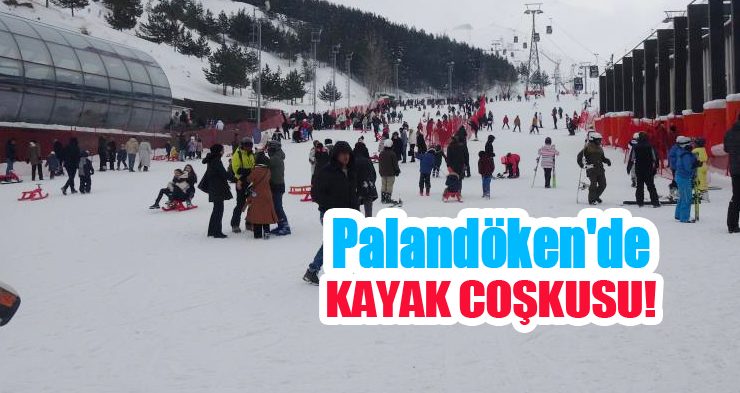 Palandöken’de kayak coşkusu!