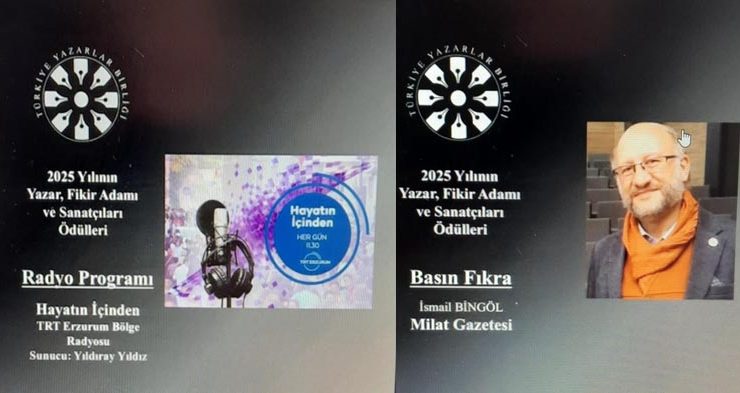 TYB’den TRT’ye 2 ödül!