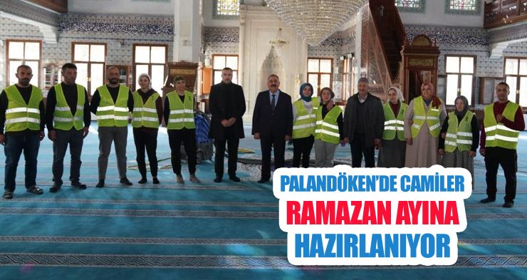 Palandöken’de Camiler Ramazan ayına hazırlanıyor