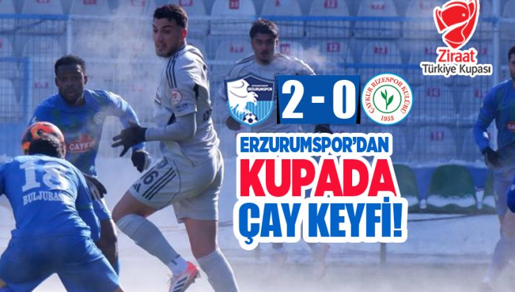 Ziraat Türkiye Kupası: Erzurumspor FK: 2 – Çaykur Rizespor: 0