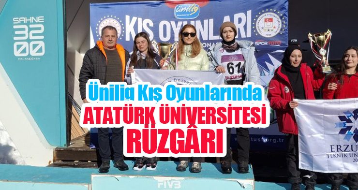 Ünilig kış oyunlarında Atatürk Üniversitesi rüzgârı!
