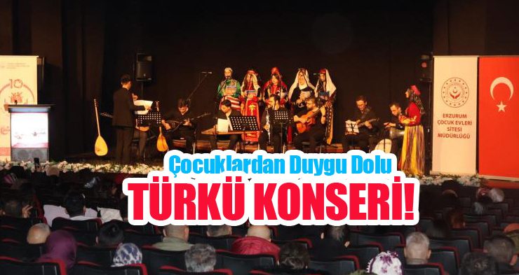 Çocuklardan duygu dolu türkü konseri…