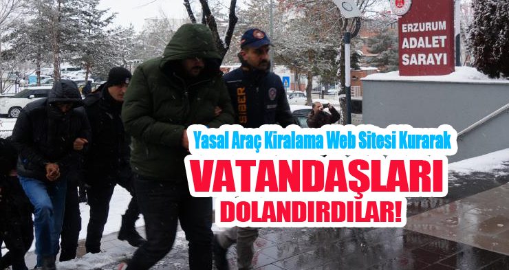Yasal araç kiralama web sitesi kurarak vatandaşları dolandırdılar..