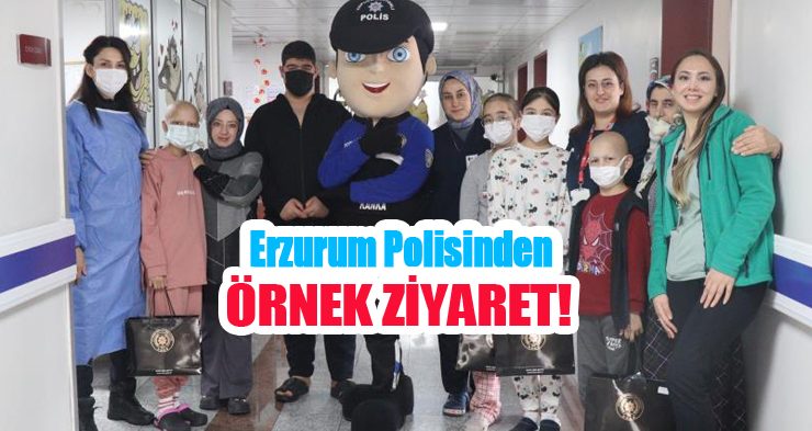 Erzurum polisinden örnek ziyaret…