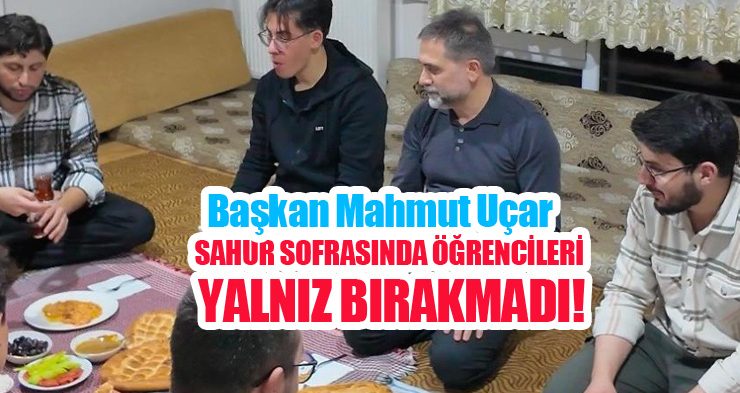 Sahur sofrasında öğrencileri yalnız bırakmadı!