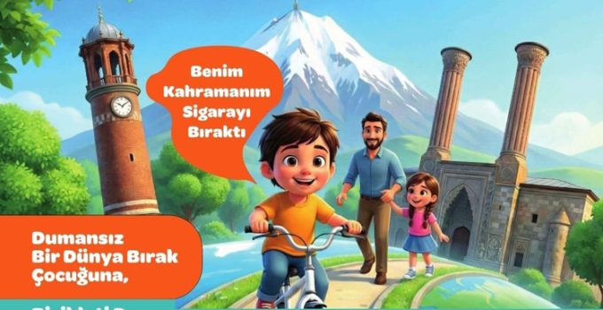 Erzurum İl Sağlık Müdürlüğü’nden dumansız bir gelecek için anlamlı yarışma..