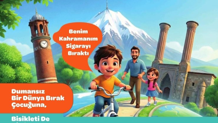 Erzurum İl Sağlık Müdürlüğü’nden dumansız bir gelecek için anlamlı yarışma..