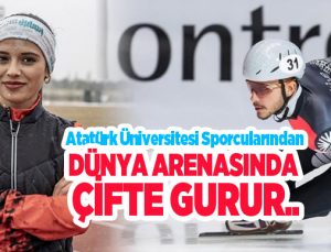 Atatürk Üniversitesi sporcularından dünya arenasında çifte gurur..