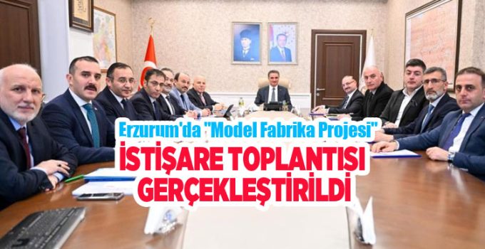 Erzurum’da “Model Fabrika Projesi” istişare toplantısı gerçekleştirildi…