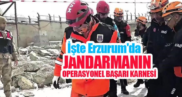 İşte Erzurum’da jandarmanın operasyonel başarı karnesi…