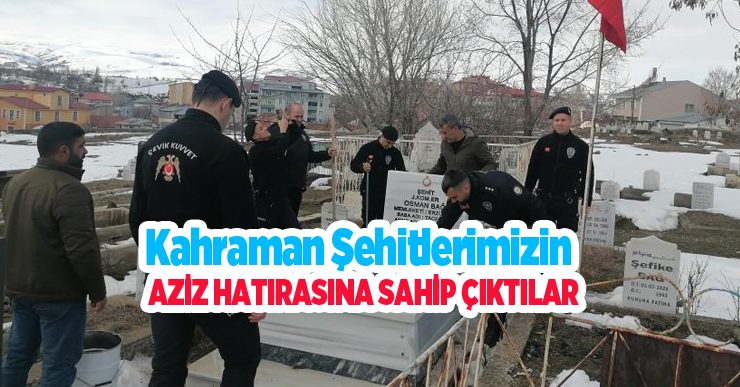 Kahraman şehitlerimizin aziz hatırasına sahip çıktılar…