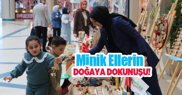 Minik ellerin doğaya dokunuşu…