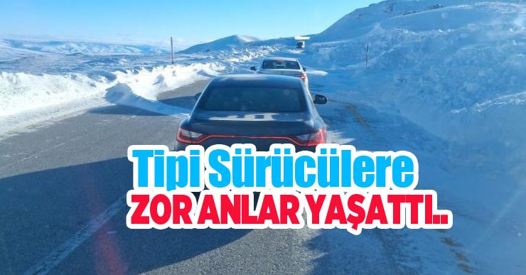 Tipi sürücülere zor anlar yaşattı…