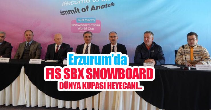 Erzurum’da FIS SBX Snowboard Dünya Kupası heyecanı…