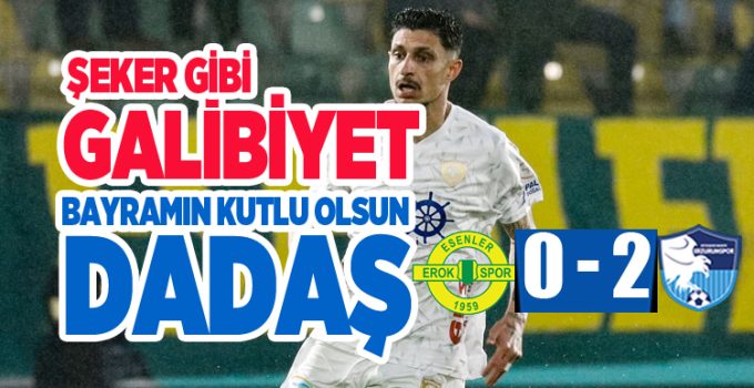 Erzurumspor FK, “6 puanlık” maçta, Esenler Erokspor’u 2-0 mağlup etti..