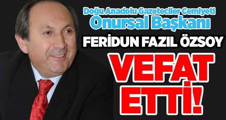 DAGC Onursal Başkanı Feridun Fazıl Özsoy vefat etti.
